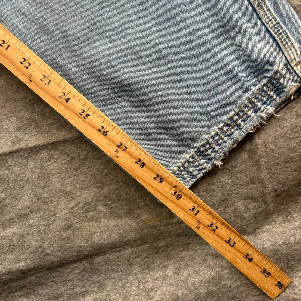 Timezone Carpenter Jeans Men 36x30 Light Wash Distressed Baggy Utility Denim Y2K